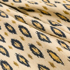Blue cream tribal ikat - &,