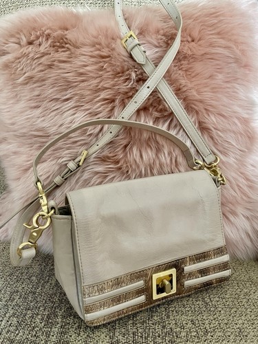 Mimco beige leather shoulder - leather,