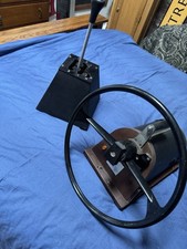 Vintage Driving Aid Training Instructor School College Steering Wheel Gearstick