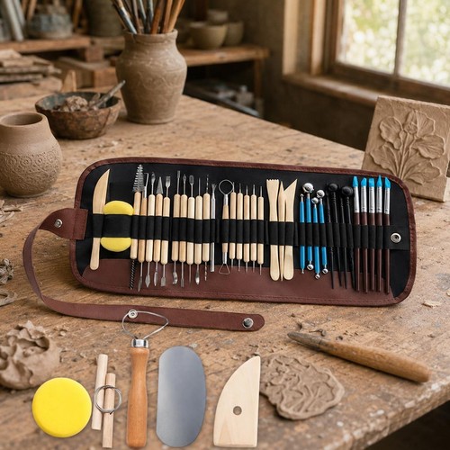 40x pottery sculpting tool set - pottery,
