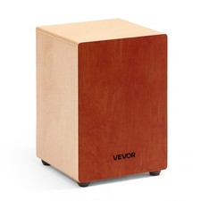 VEVOR Cajon Box Drum Wooden Percussion Instrument with Guitar Strings Birch Wood
