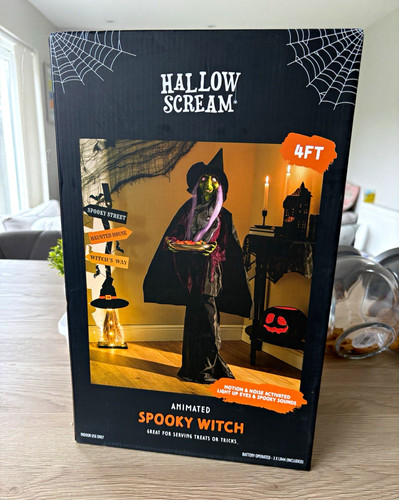 Hallow scream 4ft - 4ft, animated