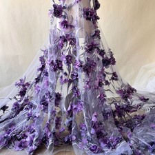 3D Flower Lace Fabric