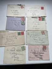 8 X 1930s Franked Envelopes -