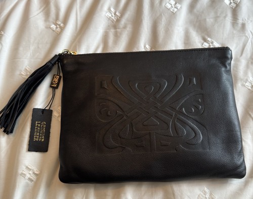 New biba black leather tassle - biba,