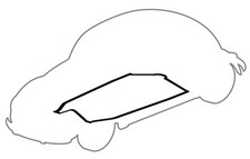 Floorpan Gasket Rubber VW Beetle Karmann Ghia Type 3 113701605R Reproduction