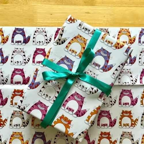 Cartoon cat gift wrap 70 - cartoon, |
