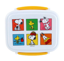 OFFICIAL PEANUTS SNOOPY & WOODSTOCK BENTO LUNCH BOX WITH CUTLERY NEW!