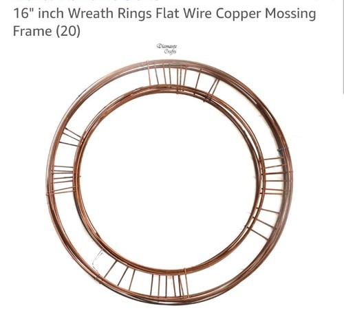 Metal wreath rings x 20 - rings,