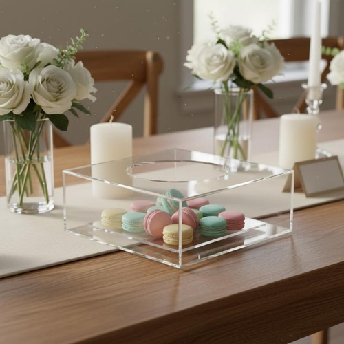 Fillable acrylic cake stand - acrylic,