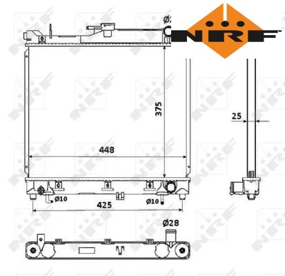 Coolant radiator 53569 - 53569, i