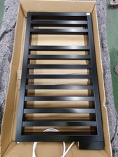 TL2114 ZEHNDER QSE075045/GFQUARO SPA ELECTRIC RADIATOR. TRAFFIC BLACK. 833X450MM