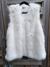 White Faux Fur Gilet Waistcoat