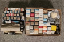 Job Lot Of Radio Valves Vaccum Tubes to include Mullard Phillips Brimar 