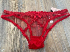 Agent Provocateur Red "ROSA" Knickers - AP3 MEDIUM -  BRAND NEW WITH TAGS