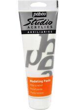 Pebeo Studio Acrylic Modelling Paste Medium 250ml Bottle White Adds Texture 3D