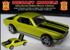 1965 FORD MUSTANG COUPÉ, OLD 1:64 SCALE HOT WHEELS DIECAST COLLECTORS MODEL CAR