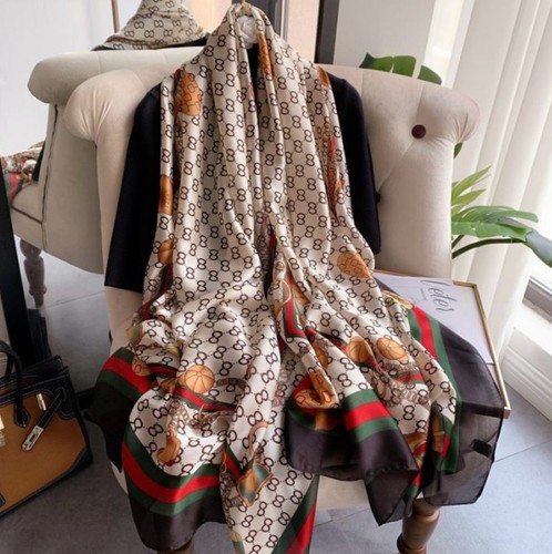 Large imitation silk scarf 180 - imitation, scarf(180