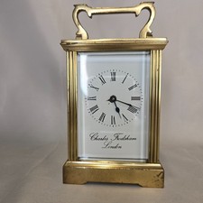Charles Frodsham London Brass Carriage Clock  Working Swiss Movement c.1890–1905