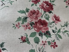 Vtg Floral Wallpaper 6 Double