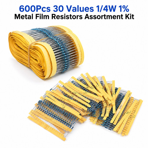 600 pcs values 1 - pcs, 1%