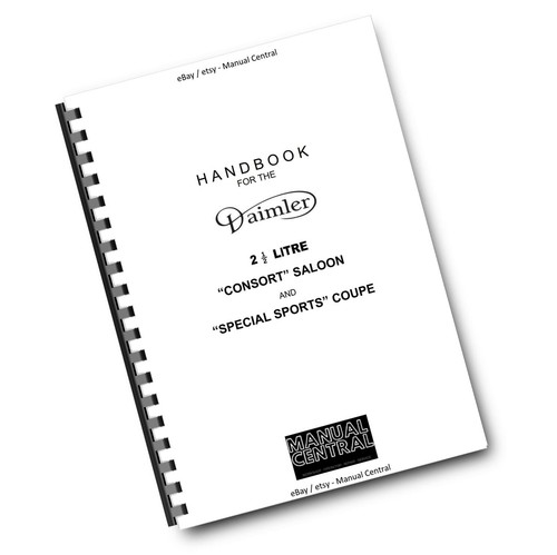 Daimler handbook consort - handbook, 2.5l
