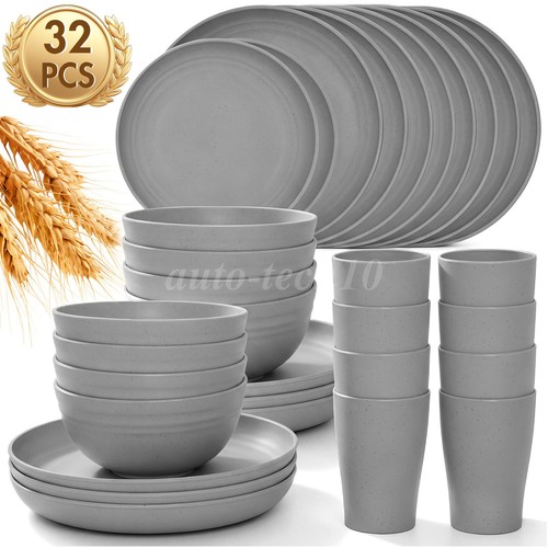 32pcs wheat straw - 32pcs, dinnerware