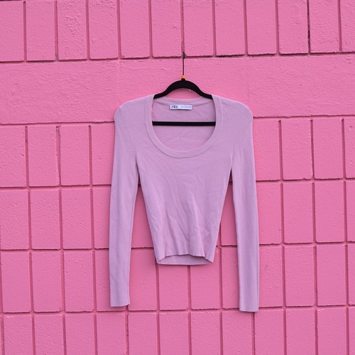 158 light pink zara - light, ribbed