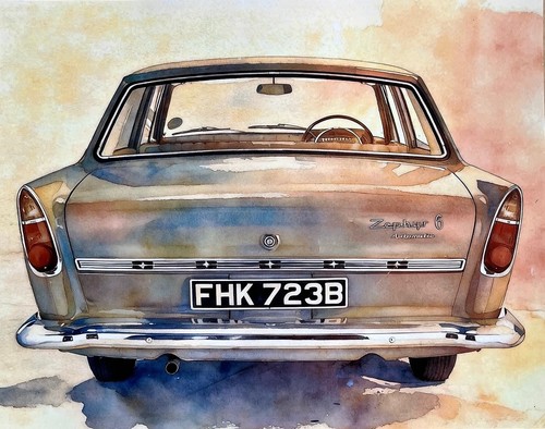 Mk3 ford zephyr art print - mk3,