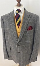 M&S Luxury Tweed Houndstooth Check Jacket Blazer Men’s Size 48S