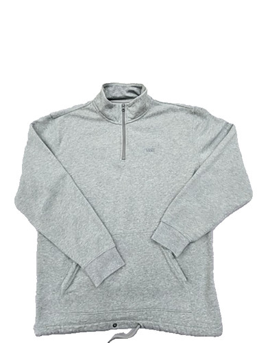 Vans men gray quarter - quarter, zip