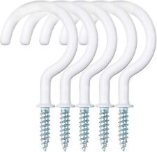 10x Large 2" White Cup Hooks