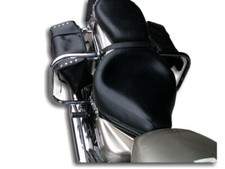 YAMAHA XVS650 DRAGSTAR / V-STAR CHROME REAR CRASH BARS SADDLEBAG GUARDS