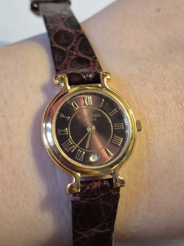 Raymond weil burgandy watch - burgandy,