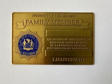 1 NYPD PBA LBA LIFETIME GOLD