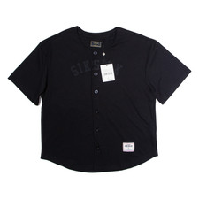 SIKSILK BAseball Mens Jersey Black 2XL