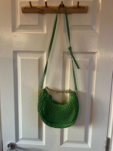 Mango green faux leather mini - green,
