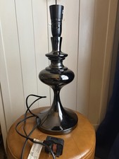 Modern Black Chrome Table Lamp