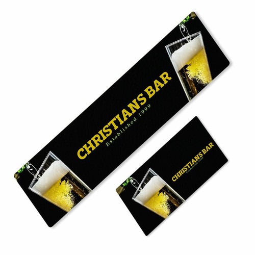 Personalised bar runner with - bar,