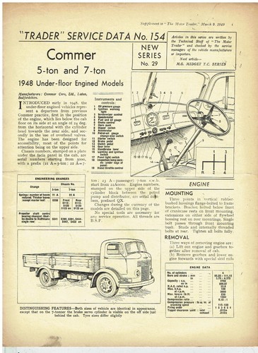 Commer 7 ton truck 1948 - 7-ton,