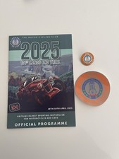 101st Lands End Trial 2025, Programme, Lapel Badge & Car Sticker
