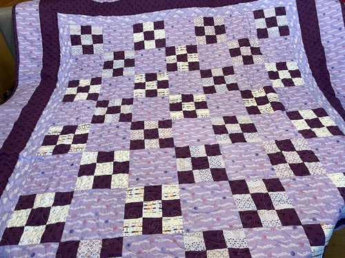 Hand made patchwork quilt for