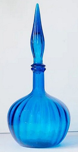 Vintage empoli glass bottle - vintage,