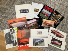 COLLECTION OF. TVR  BROCHURES x 13      SEE PHOTO FOR WHAT’S INCLUDED