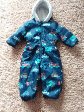 F&F Boys Transport Hooded Zipped Padded/Fleece Hooded Snowsuit  18-24  Months 