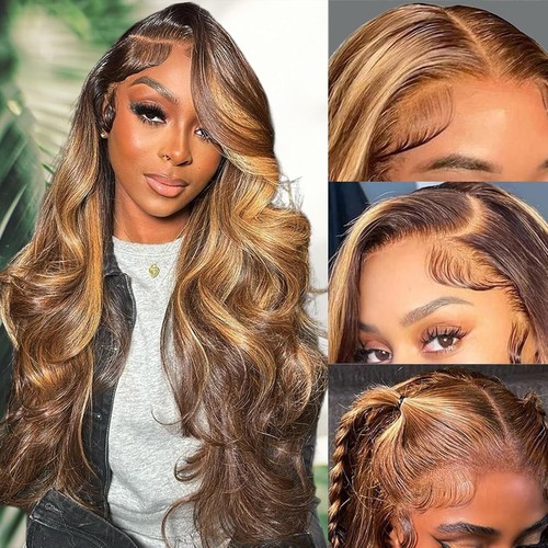 Blonde lace front wig - lace,