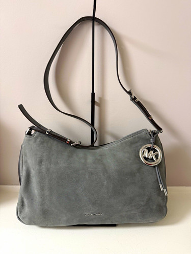 Michael kors gray suede zip - kors,