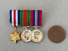 Mounted Miniature WW2 medals