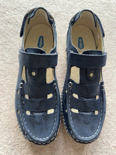 Wolky women blue leather - women’s,