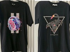 2 Mens Black T-SHIRTS size L -